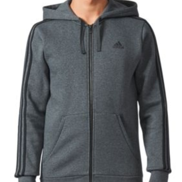 adidas Other - New adidas 3 Strip Fleece Zip Hoodie/Jacket